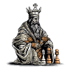 The pensive king