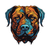 Mastiff Dog Portrait