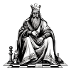 King Philip on his throne