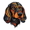 Dachshund Dog Portrait Dachshund