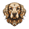 Golden Retriever Dog Portrait