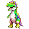 Rainbow T-Rex Dinosaur
