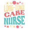 Langzeitpflege Krankenschwester Blumen-outfit