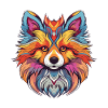 Pomeranian Hund Portrait