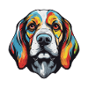 Beagle Dog Portrait