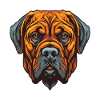 Mastiff Dog Portrait