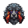 Poodle Dog Portrait