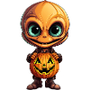 Alien d’Halloween - Alien orange