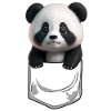 Bébé Panda Poitrine Noir