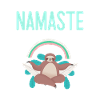 Funny Yoga and Sloth Namaste