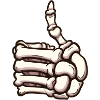 Skeleton Thumb Up