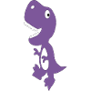 Dino Cute Purple