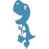 Dino Cute Blue