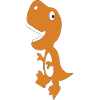 Dino Cute Orange