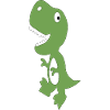 Dino Cute Green