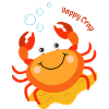 Glückliche Krabbe