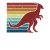 Retro Parasaurolophini Dinosaur Lover