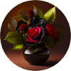Black Red Roses