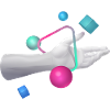 Hand 3D Graphic