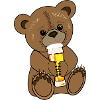 Teddy bear with beer