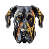 Great Dane Dog Portrait