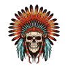 Apache Indian Chief Skull