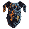 Great Dane Hund Portrait