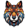 Akita Dog Portrait