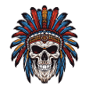 Apache Indian Chief Skull