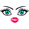 kiss face