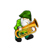 Euphonignome - Gartenzwerg mit Euphonium
