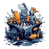 Fish play chess