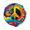 Psychedelisches Peace Zeichen
