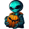 Alien Pumpkin: Halloween Aliens
