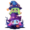Anime Kawaii Goblin Witches Hallloween Gift
