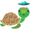 Alien, UFO and Turtle: Adventurous