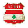 Beirut Libanon Wappen Flaggen Design