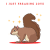 Süßes Eichhörnchen Hörnchen Grauhörnchen Geschenk