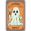 Tarot Card Ghost with Stick