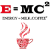 E = MC2 Energie-Lait-Café Science