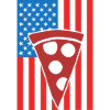 Drapeau de Pizza USA