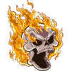 Flaming Skull
