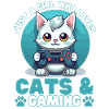 Gamer Girl Cat Cats & Gaming
