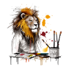 Leo the lion painter