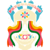 Psychedelic Skull Psychedelic Graphic