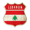 Libanon Wappen Flaggen Design