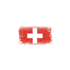 Schweizer Flagge CHF-Emblem