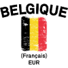 Belgian Flag Grunge Stripe