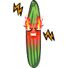 Wütende Gurke, Gurke, Feuer, Blitz