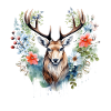 Ersatz Dirndl Hirschgeweih Hirsch